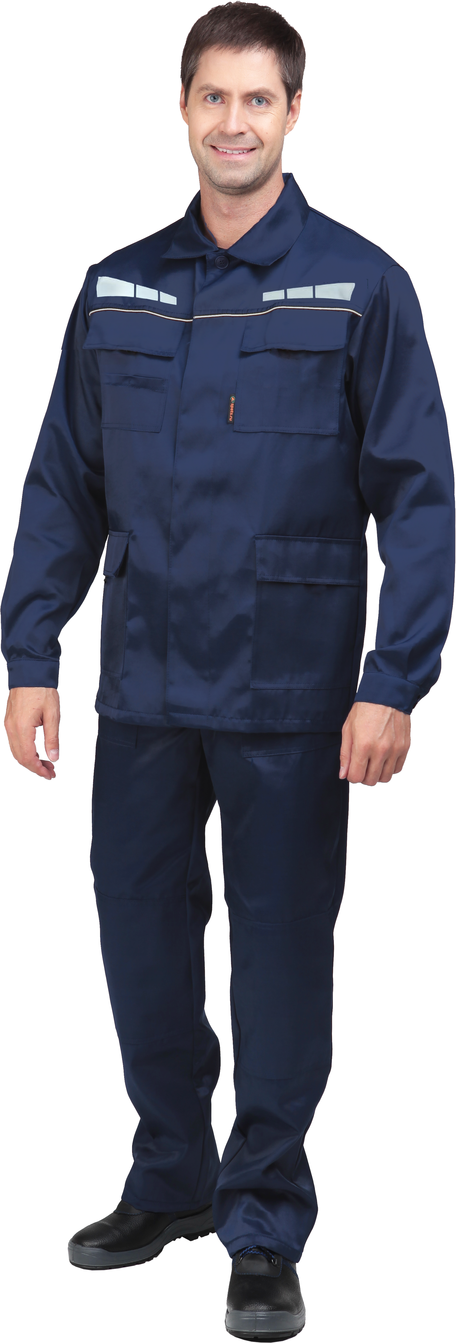 Костюм мужской ОПЕРАТОР от механических воздействий и ОПЗ (куртка, брюки), цвет темно-синий (104-108, 182-188)